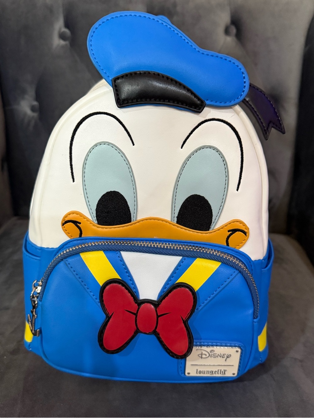 Loungefly Donald Duck Mini Backpack in Blue, White, Red, Yellow